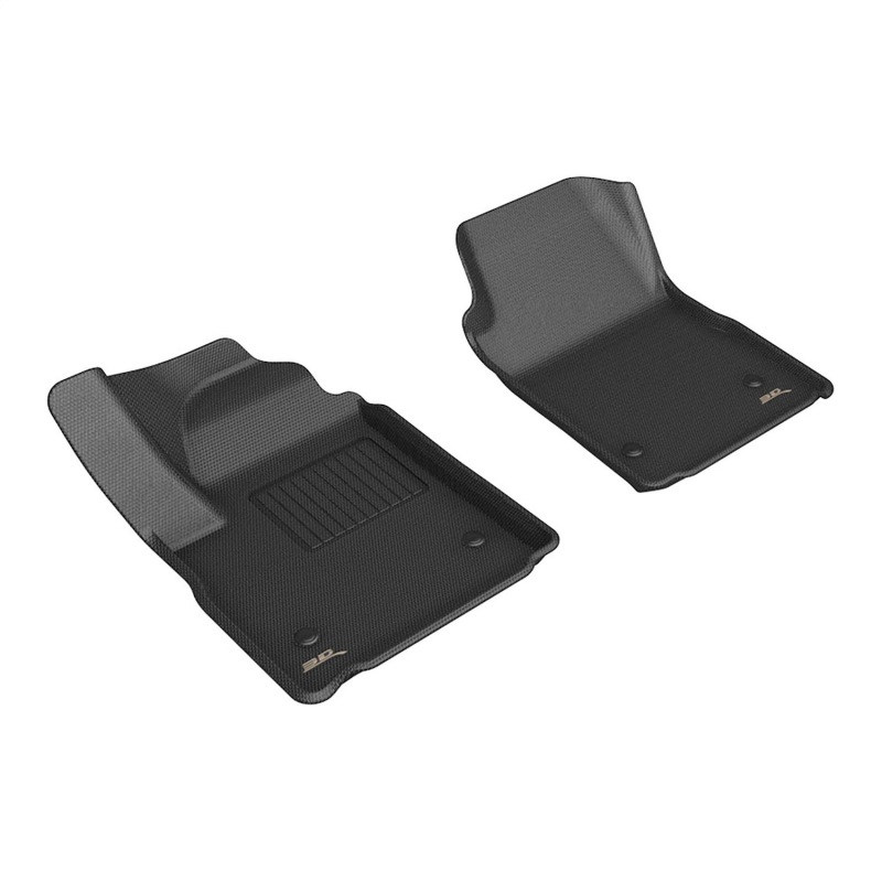 GMC Sierra EV Floor Mats - Front - 3D MAXpider - Kagu - Black - `24-`26